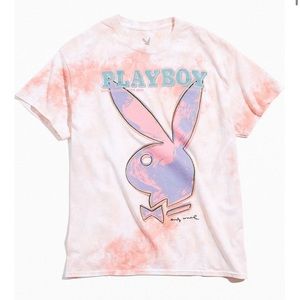UO, Playboy X Andy Warhol Logo Tie Dye Tee